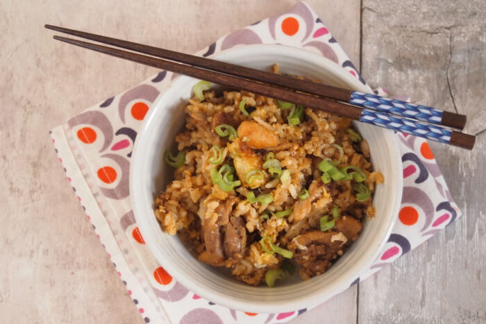 Riz poulet thai